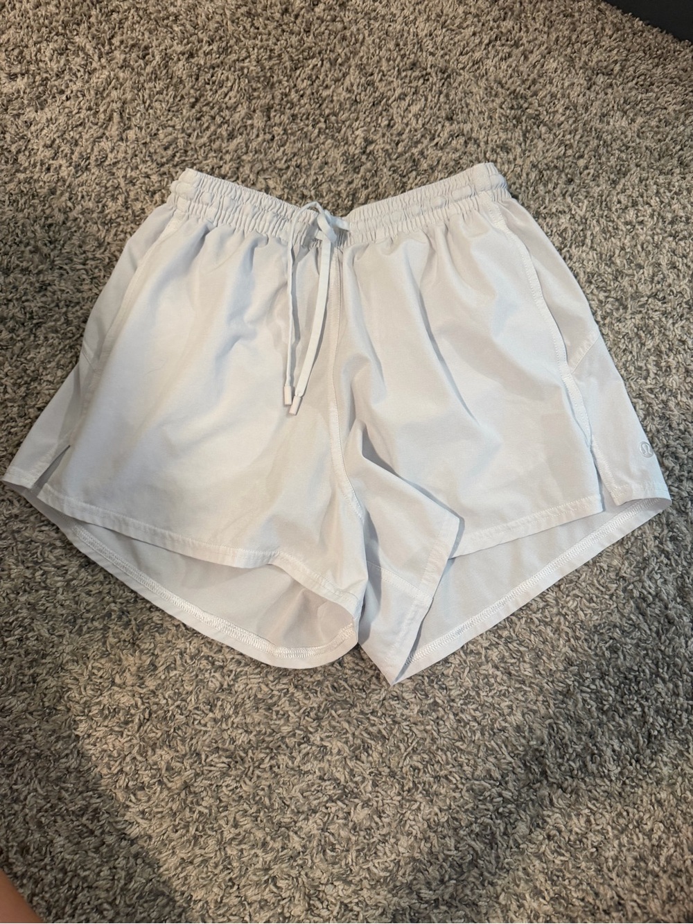 lululemon athletica White Lightweight Run Shorts